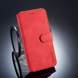 Dg. MING retro olie kant horizontale flip case voor Huawei P20 Pro  met houder & kaartsleuven & portemonnee (rood)