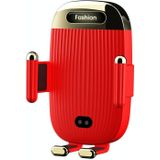 S18 15W auto Draadloze oplader Telefoonhouder  Kleur: Rood