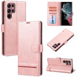 For Samsung Galaxy S23 Ultra 5G Classic Wallet Flip Leather Phone Case(Pink)