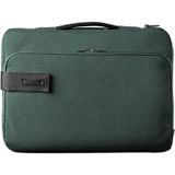 POFOKO E550 13 inch draagbare waterdichte polyester laptop handtas met koffer gordel (groen)