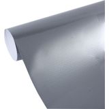 5D hoogglans koolstofvezel auto Vinyl Wrap Sticker Decal Film Sheet Air Release  grootte: 152cm x 50cm(Silver)