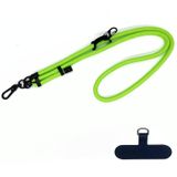 10 mm dik touw mobiele telefoon anti-verloren verstelbare lanyard spacer (fluorescentie groen)
