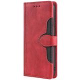 Voor Xiaomi Pocophone F1 Stitching Skin Feel Magnetische Gesp Horizontale Flip PU Lederen Hoesje met houder & kaart slots &portemonnee (rood)