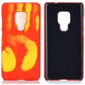 Voor Xiaomi Redmi Note 9 Pro Max / Note 9 Pro / Note 9S Paste Skin + PC Thermal Sensor Discoloration Protective Back Cover Case (Rood naar geel)