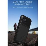 Love Mei Metal Shockproof Waterdicht Dustichte Beschermende telefoon Case voor iPhone 13 (Silver)