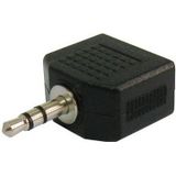 3.5mm Stereo Jack hoofdtelefoon Splitter Adapter