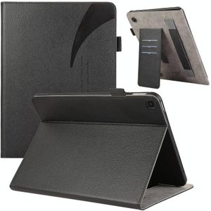 Voor Samsung Galaxy Tab A8 Litchi Textuur Lederen Sucker Tablet Case (Zwart)