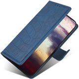 Voor Xiaomi Poco M5 4G Skin Feel Krokodil Magnetische Sluiting Lederen Telefoonhoes (Blauw)