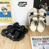 Casual Open Toe Breathable Beach Slippers Beach Sandals For Men  Size: 42(Black)