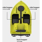 D18B GPS Outdoor Double Motors Fishing Aas Boot met 3 aascontainers  EU-stekker