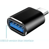 10 stks USB 3.0 Vrouw naar USB-C / Type-C Mannelijke OTG Adapte (Silver)