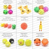 Rubber squeak speelgoed voor hond schreeuwen kip kauwen bot Squeaky Ball hond speelgoed tand slijpen  willekeurige kleur levering (squeak varken)