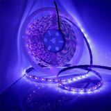 3528 SMD UV Paars Licht Strip Epoxy LED-lamp Decoratieve Lichtstrip  Stijl: Waterdicht 10m (Britse Plug)