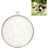 Hoge transparante kerst plastic holle ronde bal raam decoratie mall opknoping bal  grootte: 40cm