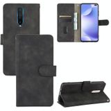 Voor Xiaomi Redmi K30 Ultra Solid Color Skin Feel Magnetic Buckle Horizontal Flip Calf Texture PU Leather Case met Holder & Card Slots & Wallet(Black)