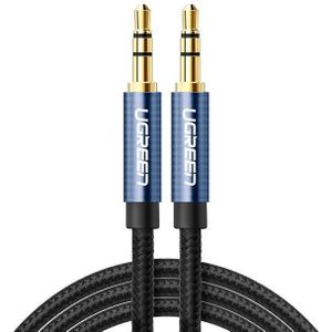 Ugreen AV112 Audio Kabel 3.5mm Speaker Line Aux Cable  Lengte:1m(Blauw)