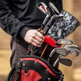 Golf Club Holder Fixing Clip Organizer (Zwart Oranje)