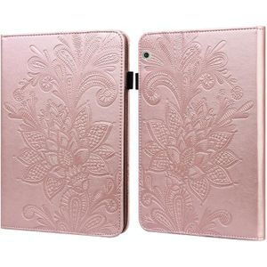 Voor Huawei Mediapad T3 10 Kant Bloem Embossing Patroon Horizontale Flip Leren Case met Houder & Kaart Slots & Portemonnee & Fotolijst (Rose Gold)