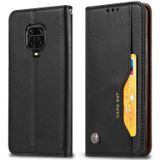 Voor Xiaomi Redmi Note 9 Pro / Note 9S/ Note 9 Pro Max Knedegels huidtextuur Horizontale flip lederen behuizing met photo frame & houder & kaartslots & portemonnee(zwart)