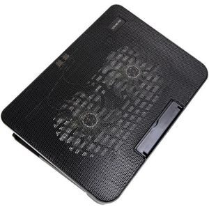 N99 USB Dual Fan Hollow Carved Design Warmteafvoer Laptop Cooling Pad