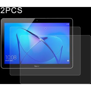 2 PC's HUAWEI MediaPad T3 10 9.6 inch 0.3mm 9H oppervlakte hardheid volledige scherm gehard glas Screen Protector