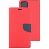 Voor iPhone 11 Pro Max MERCURY GOOSPERY FANCY dagboek horizontale Flip lederen draagtas met houder & kaartsleuven & portemonnee (rood)