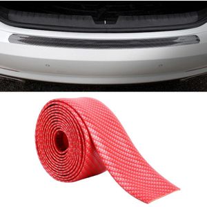 Universele auto deur Threshold decoratie strip decoratieve sticker  grootte: 5CM x 3M (rood)