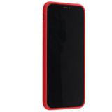 Schokbestendige PC + TPU beschermhoes met polsbandje & houder voor iPhone 12 Pro Max(Rood)