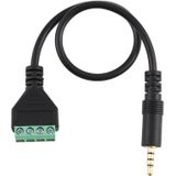 3 5 mm man tot 4 pin pluggable terminals soldeervrije connector solderless connection adapter kabel  lengte: 30cm