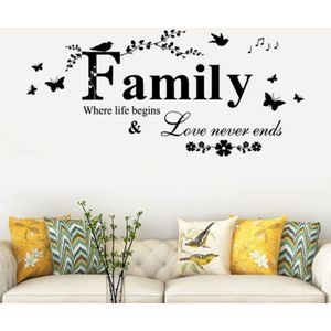 Familie Engels brief creatieve woonkamer veranda decoratie achtergrond muur stickers