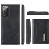 Voor Samsung Galaxy Note20 DG.MING M2 Serie 3-voudige multi-kaarttas + magnetische achterkant schokbestendig geval met portefeuille en houderfunctie