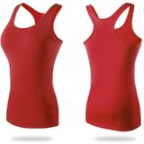 Tight Training Yoga Running Fitness Quick Dry Sports Vest (Kleur: Rood formaat: M)