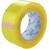 12 stuks 48mm breedte 15mm dikte pakket afdichting verpakking tape Roll sticker (transparant geel)