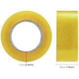 12 stuks 48mm breedte 15mm dikte pakket afdichting verpakking tape Roll sticker (transparant geel)