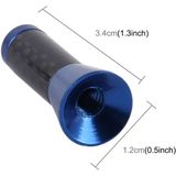 Carbon Fiber aluminium korte antenne universele gepolijst schroeven Base (kleine Size)(Blue)