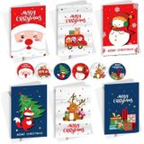 5 sets 6 vouwkaarten + 6 enveloppen + 6 stickers Kerstdagwenskaarten (MC8-93)