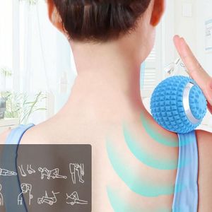 Yoga Ball Elektrische Massage Ball Handheld Siliconen Ball Blue