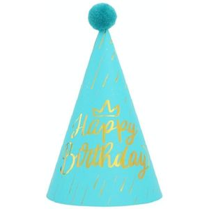 20 PCS Sequined Fur Ball Verjaardagsfeestje levert aankleden papieren hoed  kleur: Blauw Nr. 5