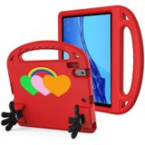 For Lenovo Tab M10 FHD TB-X605FC 10.1 Love Small Palm Holder EVA Tablet Case(Red)