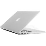 MacBook Pro Retina 13.3 inch Frosted structuur hard Kunststof Hoesje / Case (transparant)