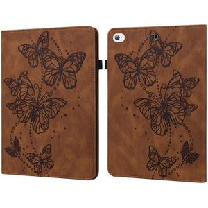 Relif Butterfly Pattern Horizontal Flip Leren Tablet Case voor iPad Mini 5/4/3/2 / 1 (Brown)