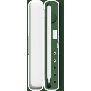 Silicone Stylus Protection Box Box voor Apple Potlood 1/2  Specificatie: 8mm (Dark Night Green)