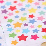 10 stuks Star patroon creatieve kinderen DIY Album dagboek aquarel decoratieve Sticker