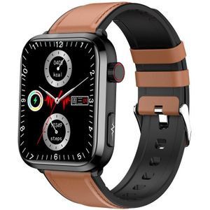 ET210 1 91 inch IPS-scherm IP67 waterdichte lederen band smartwatch  ondersteuning van lichaamstemperatuurbewaking / ECG