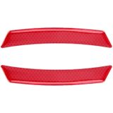 2 stks auto-styling wiel wenkbrauw decoratieve sticker decoratieve strip (rood)