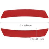 2 stks auto-styling wiel wenkbrauw decoratieve sticker decoratieve strip (rood)