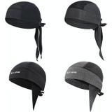 West Biking Summer Ice Silk Pirate Cap Riding Cap Mannen en Vrouwen Outdoor Winddichte Zonnebrandcrme Hoofddeksel  Grootte: Gratis Grootte (Bindtouw Zwart)