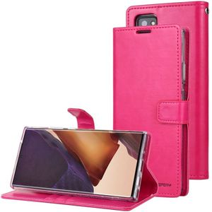 Voor Samsung Galaxy Note20 Ultra GOOSPERY BLUE MOON Crazy Horse Texture Horizontale Flip Lederen case met bracket & card slot & wallet(Rose Red)