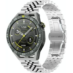 Voor Huawei Watch GT3 SE Five Bull halfronde roestvrijstalen horlogeband + riemverwijderingsgereedschap