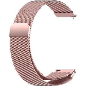 Voor Huawei Horloge 3/3 Pro 22mm Milanese Loop Vervanging Strap Horlogeband (Rose Pink)